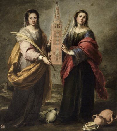 القديسين جوستا وروفينا ، حوالي 1666. بواسطة بارتولومي إستيبان موريللو