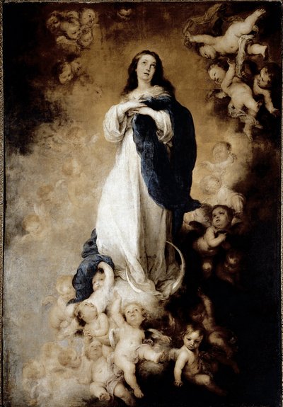 The Immaculate Conception or The Soult Immaculate Conception. (oil on canvas بواسطة بارتولومي إستيبان موريللو