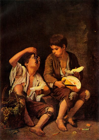 أكلة البطيخ ، c1650 ، 1946. بواسطة بارتولومي إستيبان موريللو