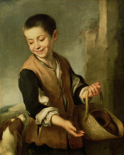 صبي مع كلب ، حوالي عام 1650 بواسطة بارتولومي إستيبان موريللو