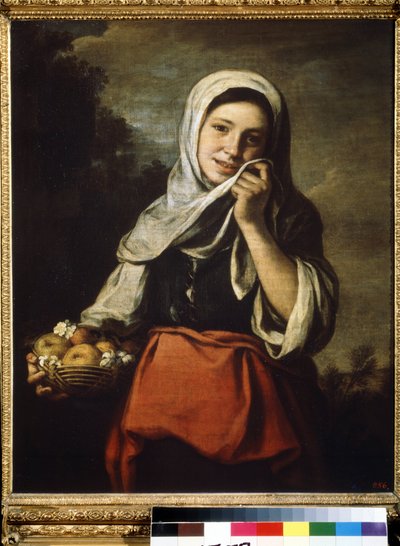 فتاة تبيع الفاكهة. لوحة بارتولومي إستيبان موريللو (1617-1682) بواسطة بارتولومي إستيبان موريللو