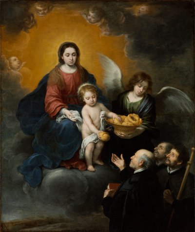 الطفل المسيح يوزع الخبز على الحجاج - رسم بارتولومي إستيبان موريللو (1617-1682) ، زيت على قماش (219 × 182 سم) بواسطة بارتولومي إستيبان موريللو
