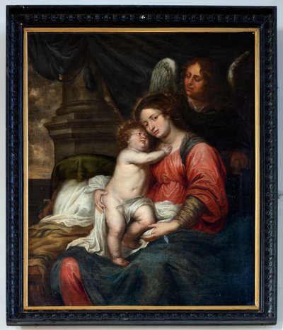 كنيسة الرعية (Parochiekerk Sint-Andreas، Beerlegem). تلوين. سيدتنا مع الطفل. بارتولومي موريللو (؟). بواسطة بارتولومي إستيبان موريللو