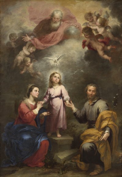 الثالوث السماوي والدنيوي (بيدروسو موريللو) بواسطة Bartolomé Esteban Murillo