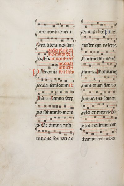 Missale: Fol. 189v: موسيقى للصلاة المختلفة ، 1469. بواسطة بارتولوميو كابورالي