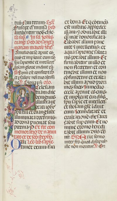 Missale: Fol. 25: القديس يوحنا مع نسر ، 1469. بواسطة بارتولوميو كابورالي