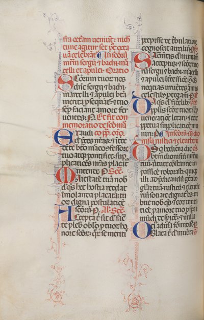 Missale: Fol. 319 ظ: القديس فرنسيس والكتلة الكاملة للقديس فرنسيس ، 1469. بواسطة بارتولوميو كابورالي