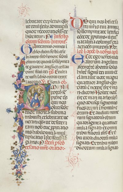 Missale: Fol. 322 ظ: العذراء بين الرسل والقديسين 1469. بواسطة بارتولوميو كابورالي