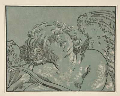 النوم كيوبيد بواسطة Bartolomeo Coriolano