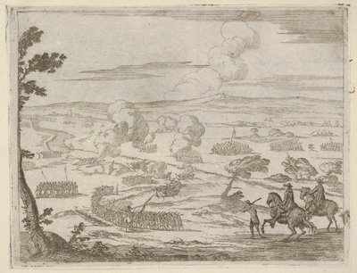 بعد مسيرة طويلة ، يمر فرانشيسكو الأول ديستي بنهر كاسانو مع جيشه ، الخميس ... ، 1659. بواسطة بارتولوميو فينيس