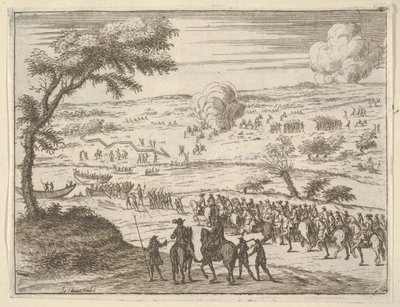 فرانشيسكو ديست فريلي يعبر بو ويأخذ سيفه ضد القوات في فيني ... ، 1659 بواسطة جان سوف