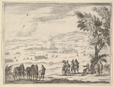 فرانشيسكو ديستي ، الذي يعاني من آلام إصاباته ، يستمر في تولي المسؤولية عن S ... ، 1659. بواسطة بارتولوميو فينيس