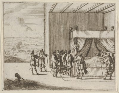 يواصل فرانشيسكو الأول ديستي ، الجريح في المعركة ، تنظيم حصار بافيا ، من L ... ، 1659. بواسطة بارتولوميو فينيس