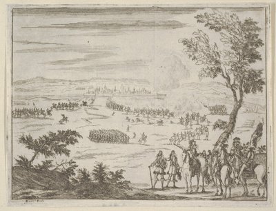 فرانشيسكو الأول ديستي والجيش الفرنسي المحاصر فالينزا ، التي استولى عليها الإسبان ... ، 1659. بواسطة بارتولوميو فينيس