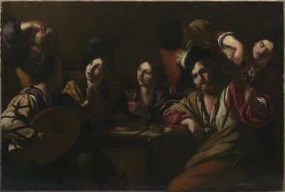 مشهد الحانة ، حوالي 1619. بواسطة بارتولوميو مانفريدي