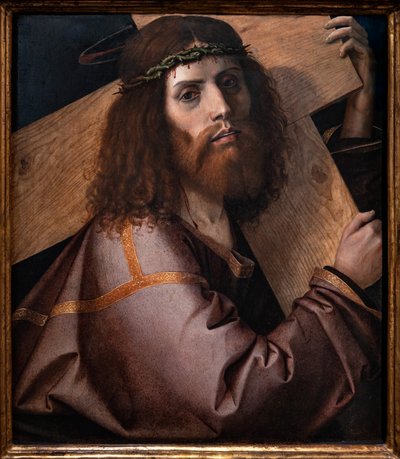 المسيح يحمل الصليب ، العقد الأول من القرن السادس عشر (زيت على لوح) بواسطة بارتولوميو مونتانا