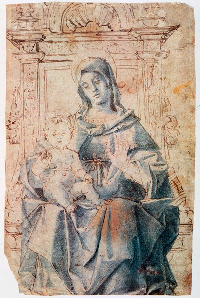 العذراء والطفل ، c1470-1523 بواسطة بارتولوميو مونتانا