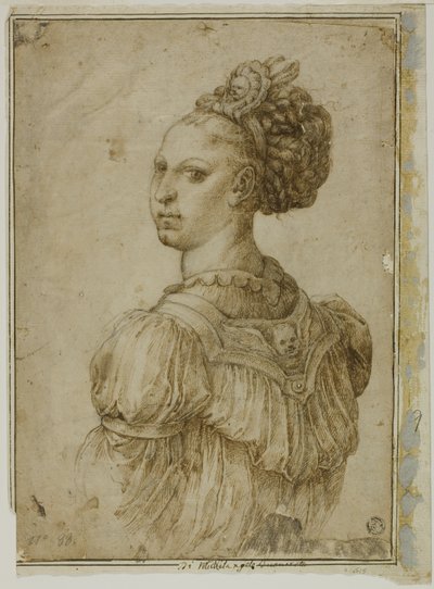 تمثال نصفي مثالي لامرأة بواسطة Bartolomeo Passarotti
