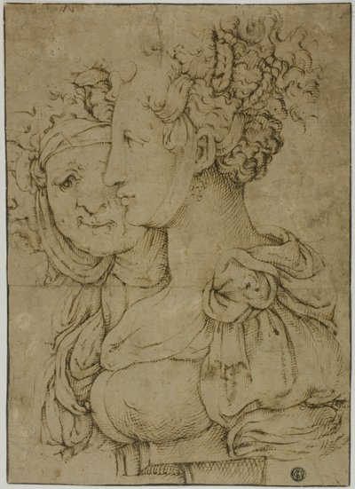 ماترون القديمة والمرأة الشابة بواسطة Bartolomeo Passarotti