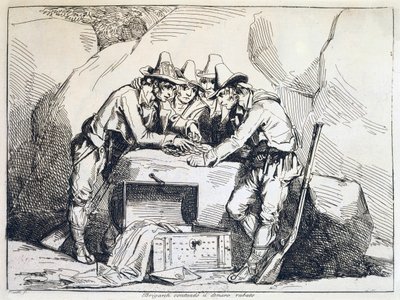 مجموعة قطاع الطرق ، بارتولوميو بينيلي (1781-1835) ، نقش بواسطة بارتولوميو بينيلي