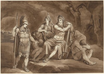 يطلب Telemachus الإذن من بلوتو للبحث عن أبيه في العالم السفلي بواسطة بارتولوميو بينيلي