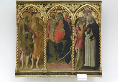 مادونا مع الطفل والقديسين يوحنا المعمدان ومريم المجدلية بواسطة Bartolomeo di Tommaso da Foligno