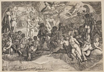 حملت نفسية إلى أوليمبوس بواسطة Karel van Mander I