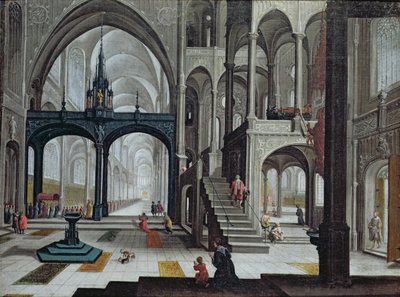 موكب في كاتدرائية (زيت على قماش) بواسطة Bartolomeus van Bassen