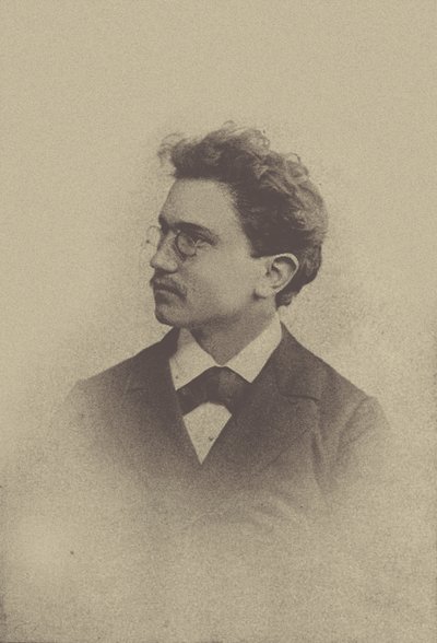 صورة للملحن هانز هوبر 1852-1921 ، 1898. بواسطة باسل. استوديو الصور تايشر وسيغنر