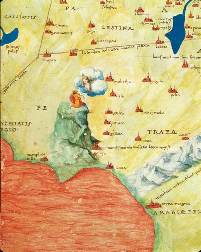 دلتا نهر النيل والبحر الأحمر وجبل سيناء ، من أطلس العالم في ثلاث وثلاثين خريطة ، بقلم باتيستا أغنيسي بواسطة باتيستا أغنيسي