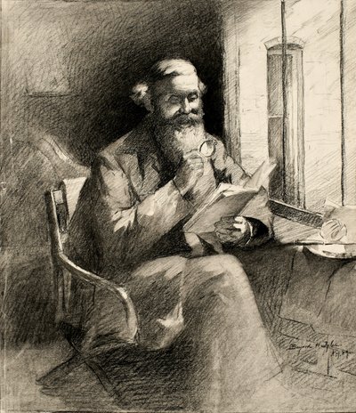 قصة جيدة ، 1889 (فحم على ورق نسج كريمي) بواسطة بايارد هنري تايلر