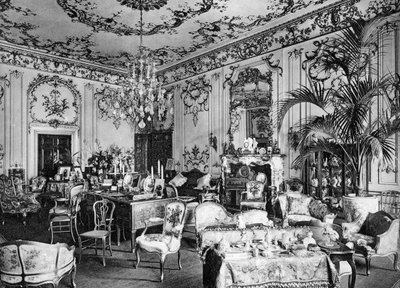 غرفة الرسم ، تشيسترفيلد هاوس ، 1908. بواسطة بيدفورد لومير وشركاه