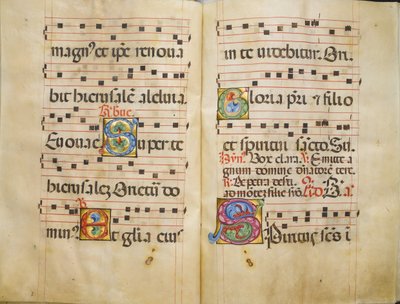Benedictine Antiphonary ، كاليفورنيا. 1467-70. بواسطة بيلبيلو دا بافيا