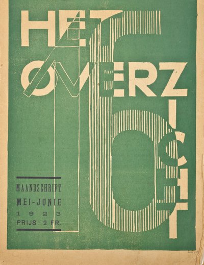 غلاف لعدد 1923 من مجلة "Hetoverzicht" ، 1923 بواسطة المدرسة البلجيكية