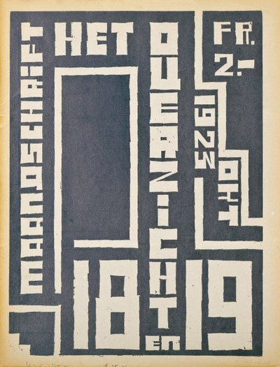 غلاف عدد 1923 من مجلة "Hetoverzicht" ، 1923 بواسطة المدرسة البلجيكية
