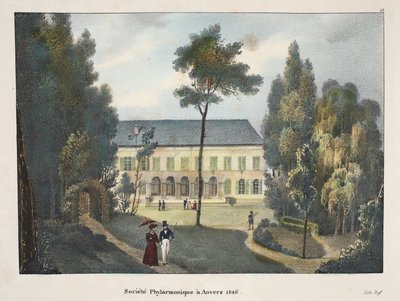 Societe Phylarmonique a Anvers 1826 ، c.1895 (photochrom) بواسطة المدرسة البلجيكية