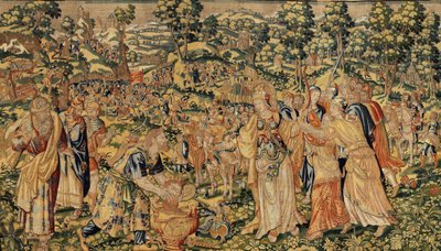 قصة كورش الثاني العظيم ، حوالي 1590 (نسيج) بواسطة المدرسة البلجيكية