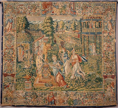 هدايا بوموني (بومونا) حورية فواكه نسيج من مصنعي بروكسل. جينات القرن السادس عشر ، Musei di Strada Nuova بواسطة المدرسة البلجيكية