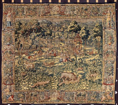نسيج الصيد من مصنعي بروكسل. جينات القرن السادس عشر ، Musei di Strada Nuova بواسطة المدرسة البلجيكية