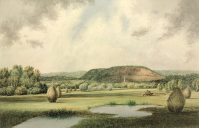 West Rock ، New Haven ، Connecticut ، c.1854-60 (مرحاض على ورق) بواسطة بنيامين إتش كو