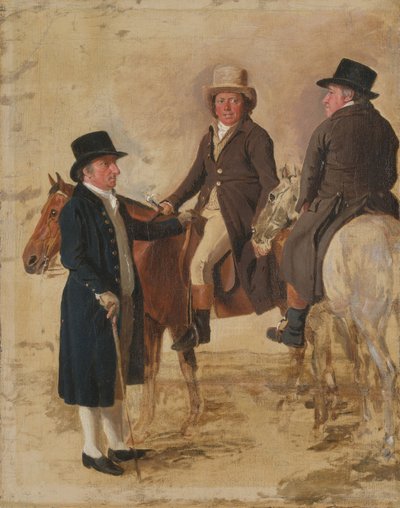 Three Worthies of the Turf at Newmarket، c.1804: John Hilton، Judge of the Canvas) بواسطة بنيامين مارشال