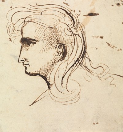دراسة الرأس بواسطة Benjamin Robert Haydon
