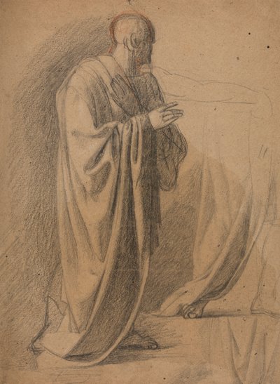 دراسة رجل في رداء طويل بواسطة Benjamin Robert Haydon