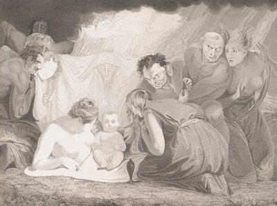 الرضيع شكسبير بحضور الطبيعة والعواطف ، 1799. بواسطة بنيامين سميث