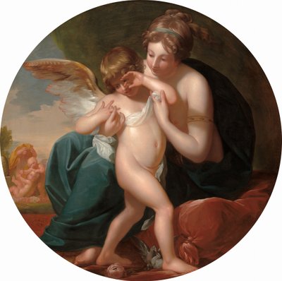 كيوبيد ، لدغ نحلة ، تعتز به والدته ، 1774. بواسطة بنيامين ويست