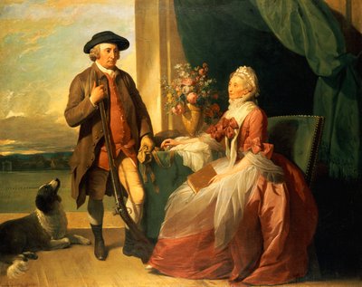 السيد روبرت جرافتون والسيدة ماري بارتريدج ويلز جرافتون ، 1773 بواسطة بنيامين ويست