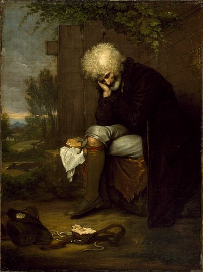 الحاج الحداد على مؤخرته ، 1775 ج بواسطة بنيامين ويست