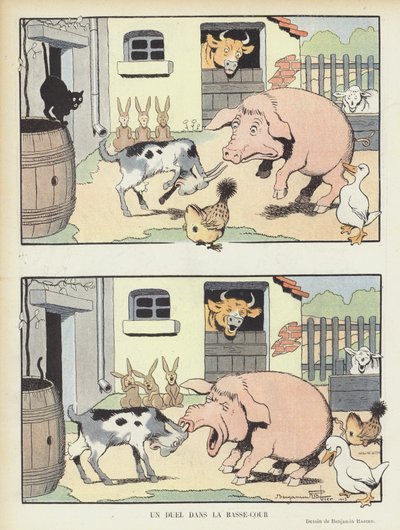 رسم توضيحي لـ Le Rire بواسطة Benjamin Rabier