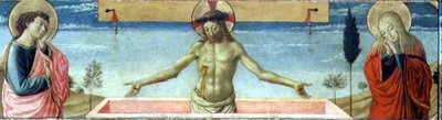 المسيح قام من القبر (لوحة) (تفاصيل 78957) بواسطة Benozzo di Les di Sandro Gozzoli