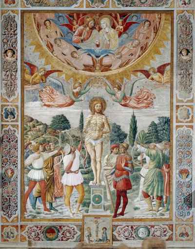 استشهاد القديس سيباستيان بواسطة Benozzo di Les di Sandro Gozzoli